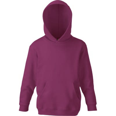 Fruit of the Loom Oudere kinderen Unisex Classic 80/20 Hoodie (Bourgondië)