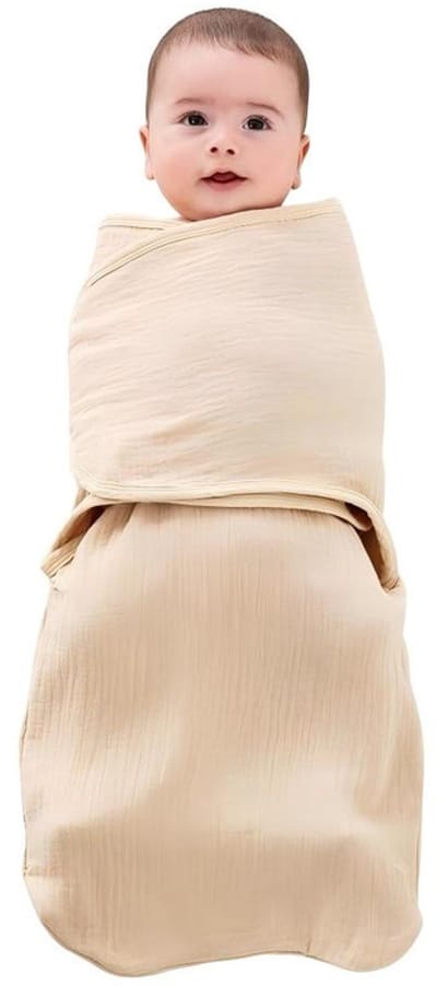 Babywikkeldeken - Maat S - 57*82 cm - Aanbevolen voor 0-3 maanden - Pasgeboren deken - Ademende deken - Kleine deken - Babyslaapzak - Anti-schrikwikkeldeken voor pasgeborenen - Babywikkeldeken - Anti-schopdeken - Babyquilt - Babydeken