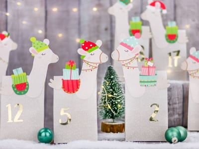 Cadeauverpakking - Adventskalender - Lama
