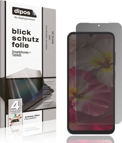 dipos – Matte Privacy Screenprotector geschikt voor Lava Bold N2 Lite | Anti-Spy Beschermfolie