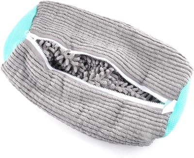 Waszak voor Schoenen - Herbruikbare Zipper Tas voor de Wasmachine, Ideaal voor Gym- en Sportschoenen, Grijs, Set van 2