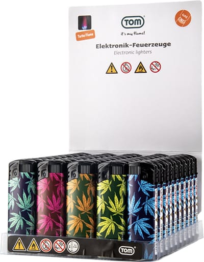 Jet flame aanstekers 50x - Turbo aansteker - Navulbaar - Verstelbaar vlam -50 stuks windproof lighters - TOM