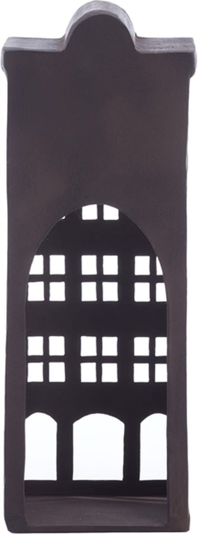 Ornament 16x12x39,5 cm BANTRY bruin - Amsterdams huisje - Decoratie