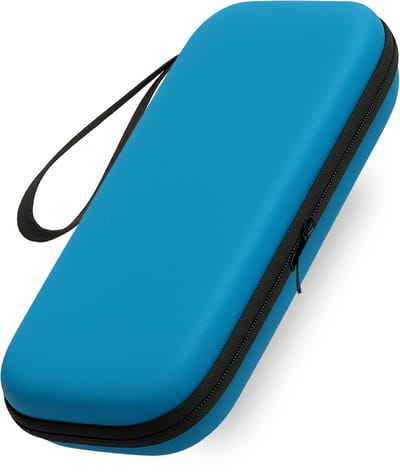 Hoesje Geschikt voor Nintendo Switch 2 Hoes Bescherm Case Hardcover Met Polsbandje - Hoes Geschikt voor Nintendo Switch 2 Case - Blauw