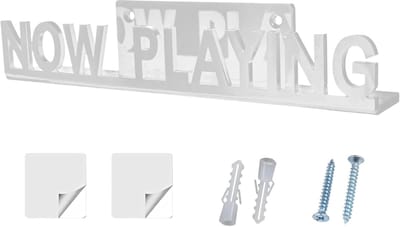 Platenstandaard - Vinyl Houder - Muziek Weergave - Compact Ontwerp - 19.5 cm Lengte - Wit