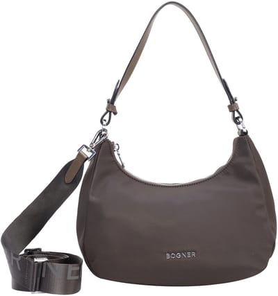 Bogner Schoudertas Klosters Melene Hobo Bag Seal Brown Donkerbruin