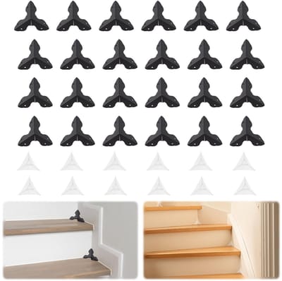 Dailygoods- Hoekstofbeschermers 48 Stuks - Decoratieve Hoekbeschermers - Meubelbeschermrand - Zwart - Duurzaam Ijzer - Stijlvolle Uitstraling