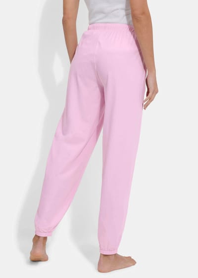 Pyjamabroek van zachte katoen-jersey - rosé - Gr. XS van Goldner Fashion