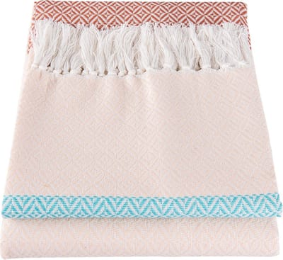 Clayre & Eef Plaid KT060.070M 130*150 cm - Meerkleurig 100% Katoen DekenKleedDekentje