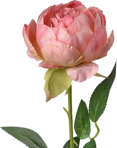 Clayre & Eef Kunstbloem Roos 62 cm Roze Kunststof