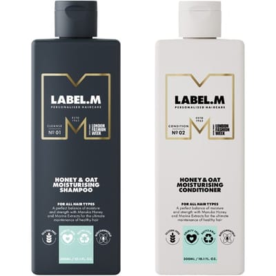 Label.m Honey & Oat Moisturising Shampoo 300ml + Conditioner 300ml