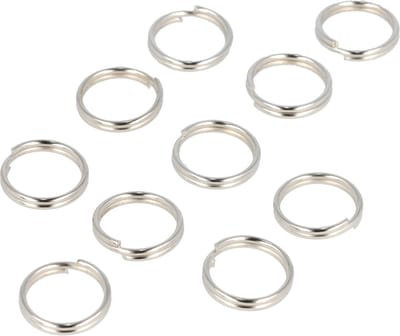 Haarsoires DIY Sleutelringen 1,5 cm – metalen sleutelhangers – zilver – set van 100 - Onderdelen - Zelf Sieraden & Haaraccessoires Maken