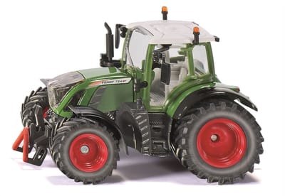 SIKU 3285, Fendt 724 Vario Tractor, 1:32, metaal/kunststof, groen, Ackermann-besturing en trekhaak