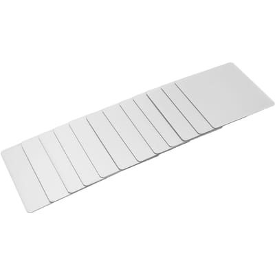 12 stuks Zelfklevende Acryl Spiegel Anti Val Zelfklevende Spiegeltegels Geen Boren Spiegelplaten white