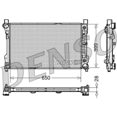 Radiator, motorkoeling DENSO DRM17079