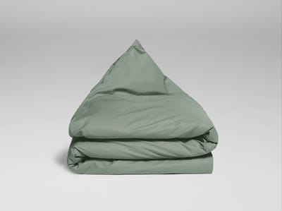 Yumeko kinderdekbedovertrek percal katoen jade groen 100x135 - Bio, eco & fairtrade