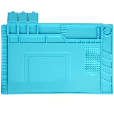 Magnetische Hitte-isolatie Siliconen Pad Werkbank Onderdelen Absorptie Pad Anti-corrosiemat Donkerblauw donkerblauwe kleur