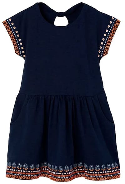 Boboli 403120 Mouwloze Jurk Blauw 6 Years Meisje