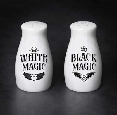 Alchemy - White Magic / Black Magic Peper- en Zoutstel - Wit