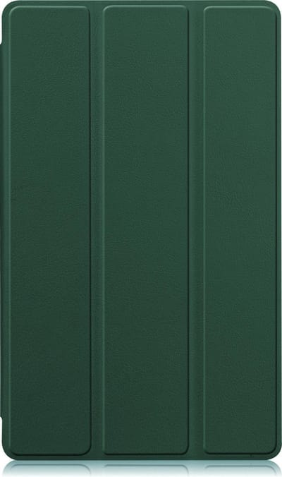 Hoesje - Geschikt voor Samsung Galaxy Tab A7 Lite - Dun & Stevig - Trifold Bookcase - Hard Cover - Hardcover Book Case - Tablet Hoes - Donkergroen