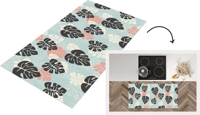 Keukenloper - Loper keuken - Bladeren - Monstera - Hawaii - Patronen - 120x60 cm - Keukenloper vinyl