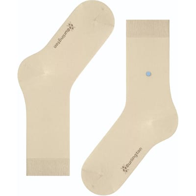 Burlington Lady eenkleurig katoen sokken dames beige - maat 36-41