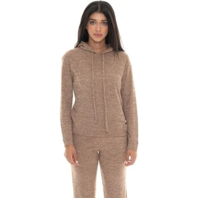 Capuchon sweaters Leone 1947 Woman Hoody Rib Warm Touch