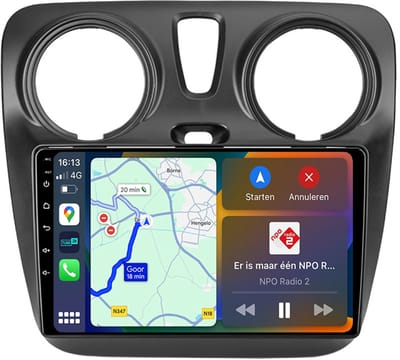 BG4U - Android Navigatie Radio geschikt voor Dacia Dokker 2012-2021 met Apple Carplay en Android Auto