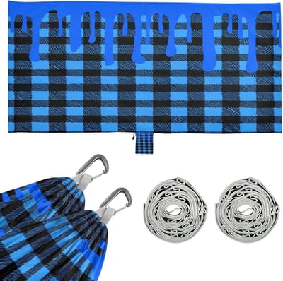 Draagbare Hangmat - Kampeer Hangmat - Buiten Ontspannen - Met Opbergzakken - 290 x 138 cm - Buffalo Blauw