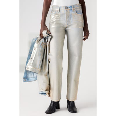 Levi's 501 '90s Ankle Optical Illusion Maat: W28L27 | Straight Jeans Outlet | Dames | Zilver
