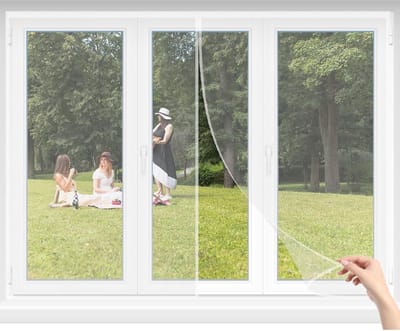 Magnetische Hor voor Venster en Deur 110x100cm Wit - Insectenbescherming