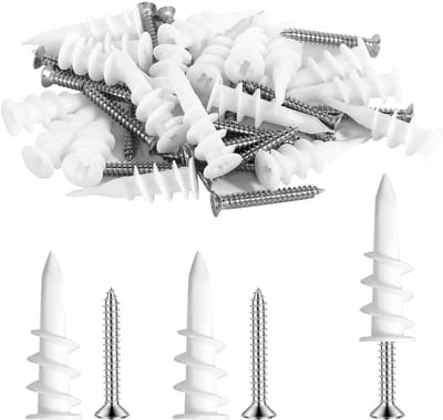 20 stuks isolatiepluggen, 42 mm, pluggen voor isolatie, pluggen met schroeven, pluggen, isolatie, gevel, isolatiepluggen, set voor isolatiemateriaal, zonder voorboren
