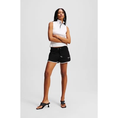 Karl Lagerfeld Binding Sweat Short Black Größe: M | Kurze Sporthosen Outlet | Damen | Schwarz