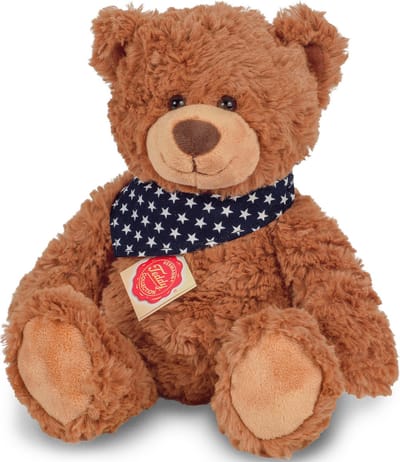 Hermann Teddy Knuffeldier beer Teddy - zachte pluche stof - premium kwaliteit knuffels - bruin - 30 cm