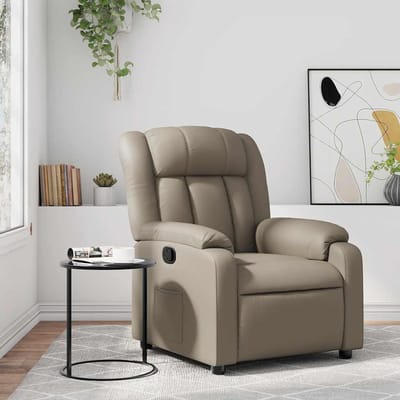 vidaXL - Fauteuil - verstelbaar - kunstleer - cappuccinokleurig