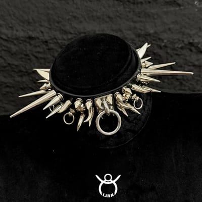 Nieuwe Ketting Klinknagels Punk Cool Choker Prikkel Metaal Y2K Leer Gotisch Unisex Nek Accessoires Voor Vrouwen Mannen Sieraden Cadeau black