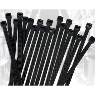 100 Stuks Nylon Zelfsluitende Kabelbinders Bundelband Zwart Duurzaam Corrosiebestendig en Vorstbestendig Hoge Taaiheid Bundelkoord Kabelbinders voor Thuis 3x100mm