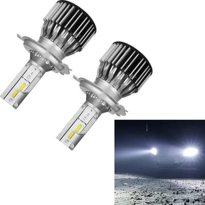 S6 2 STUKS H4 / 9003 / HB2 30W 3800LM 6000K IP68 LED-koplamplampen grootlicht conversiekit DC 9-36V (wit licht)