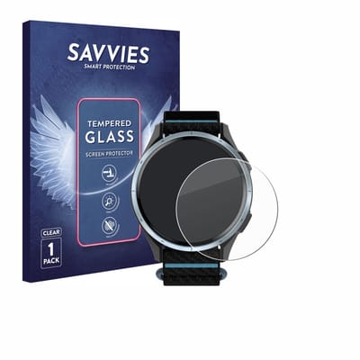 Savvies - Glas Screenprotector voor Garmin Approach J1 - Gehard Beschermglas 9H