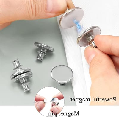 Verstelbare Magnetische Gordijnhouders - 10 Paar - 25mm Magneten voor Gordijnen, Douchegordijnen en Tafellakens - Ideaal voor Thuisdecoratie en Raamaccessoires