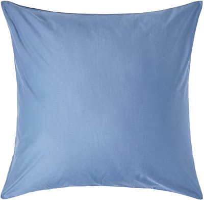 Homescapes Luxe Satijn Kussensloop 80x80 cm – Staalblauw – 100% Egyptisch Katoen – Draaddichtheid 1000