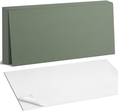 Coloray Plaktegels - Groente Zelfklevende Wandtegels - 40 cm x 20 cm - Groente Plaktegels - 10 stuks - Rechthoek PVC Tegels - Plaktegels Badkamer - Vloertegels Zelfklevend - Vinyl Tegels - Portugese Tegels
