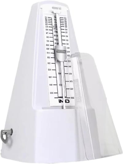 Mechanische Metronoom - Pendel Metronoom Muziek - Muziek Oefenen - Geen Batterijen Nodig - 29 cm Hoog - Wit