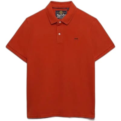 Superdry Classic Pique Korte Mouw Poloshirt Oranje M Man