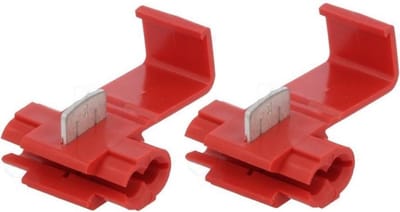 TLVX Draadconnectors – Geïsoleerde Kabelverbinders – Draad Aftak klem – Draden connecten – Draad Splitsen - Wire Connection – Eenvoudig kabel aftakken zonder in de draad te knippen – 2 stuks