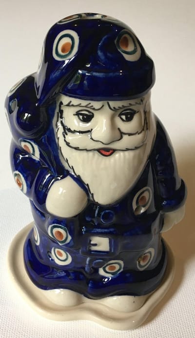 Bunzlau Kerstman voor waxinelichtje, Kerst X-mas