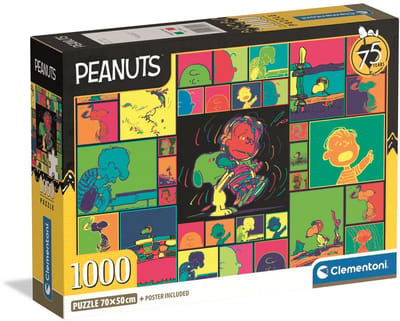 Clementoni - Puzzel - 1000 Stukjes - Peanuts 2025 Compact Box
