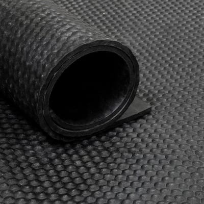 IVOL Rubbermat op rol Hamerslag 8mm breedte 200 cm - Per stekkende meter