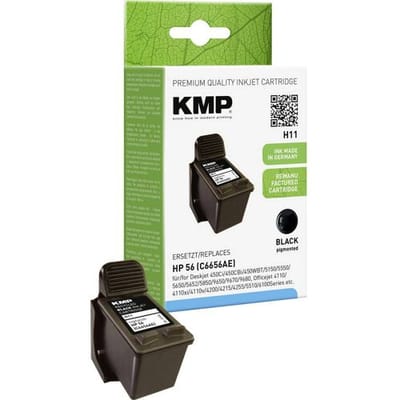 KMP Inktcartridge vervangt HP, LSK, OTC, Odixion, Olivetti, Output Solutions, Seiko Precision, Telecom Italia 56, C6656AE Compatibel Zwart H11...