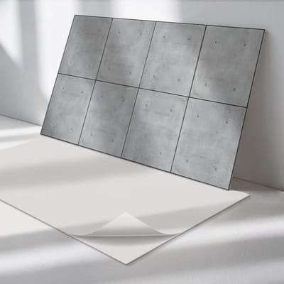 Wallfluent Vinyl Wandpaneel - Ruwe betontextuur Zelfklevende Wandbekleding - 120 cm x 60 cm - Grijs Vinyl Wandpaneel - 1 stuk - Rechthoekig Wandbekleding Vinyl - Texturen Wandpaneel - Wandpaneel PVC - Wandpaneel Keuken en Badkamer